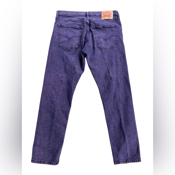 Levi’s 512 vintage Y2K purple Acid Wash slim denim jeans 36W - Picture 5 of 9